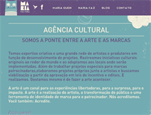 Tablet Screenshot of mariacultura.com.br